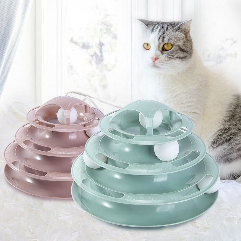 Cats Toys Turntable Balls 4 Layers