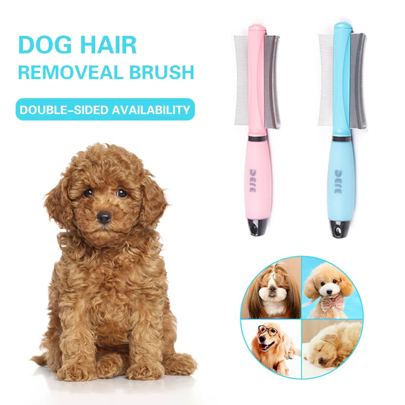 Arc-shaped Stainless Steel Pets Hair Removal Comb